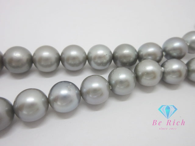 黒蝶真珠 パール 真珠 9.5 - 11.5mm 珠 パール ネックレス ペンダント シルバー SILVER SV 宝石 ジュエリー アクセサリー パーティ フォーマル 【中古】【送料無料】dgs4401