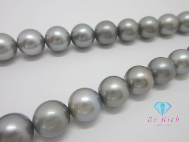 黒蝶真珠 パール 真珠 9.5 - 11.5mm 珠 パール ネックレス ペンダント シルバー SILVER SV 宝石 ジュエリー アクセサリー パーティ フォーマル 【中古】【送料無料】dgs4401