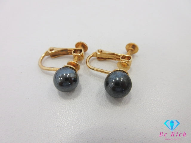 フェイク パール 5 - 9mm 珠 ネックレス ペンダント イヤリング セット ブラック ゴールド GP メッキ 宝石 ジュエリー アクセサリー パーティ フォーマル 【中古】【送料無料】dgs4548