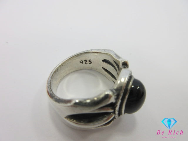 925 シルバー カラーストーン 付 デザイン リング 指輪 18号 SILVER 宝石 ジュエリー アクセサリー 【中古】【送料無料】 dgs4649