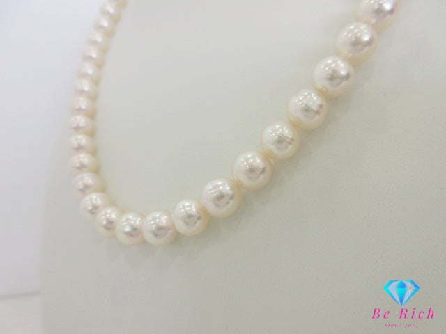 セミ バロック セミ ラウンド パール 真珠 7 - 7.5mm 珠 ネックレス ペンダント SILVER シルバー ジュエリー アクセサリー パーティ フォーマル 【中古】【送料無料】dgs4685