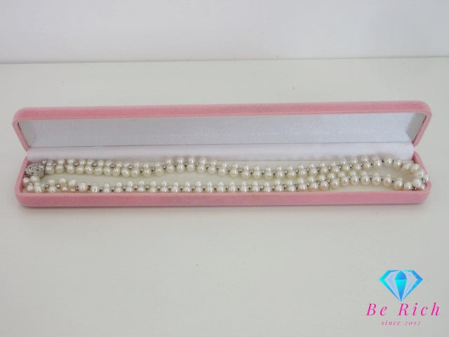 真珠 パール 7 mm 珠 デザイン ネックレス SILVER シルバー ジュエリー アクセサリー パーティ フォーマル 【中古】【送料無料】dgs4687