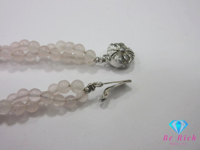 ピンク系 カラーストーン デザイン ツイスト ネックレス ペンダント シルバー ジュエリー アクセサリー SILVER  【中古】【送料無料】dgs4698