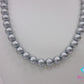 シルバーグレー系 フェイク パール 8mm 珠 デザイン ネックレス SILVER シルバー パーティ フォーマル ジュエリー アクセサリー ペンダント イミテーション  【中古】【送料無料】 dgs4716
