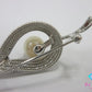 パール 8mm 珠 付 リーフ 葉っぱ モチーフ デザイン ピン ブローチ ネックレス トップ ヘッド SILVER シルバー パーティ フォーマル ジュエリー アクセサリー 【中古】【送料無料】 dgs4719