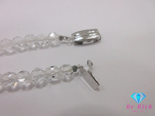 水晶 クリスタル デザイン ネックレス ペンダント シルバー SILVER ジュエリー アクセサリー   【中古】【送料無料】dgs4724