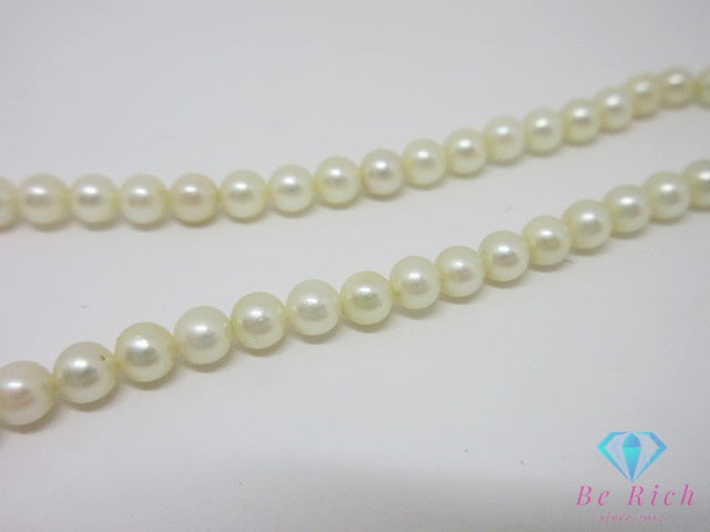 真珠 パール 3.5 -  7 mm 珠 デザイン ネックレス SILVER シルバー ジュエリー ベビー アクセサリー パーティ フォーマル 【中古】【送料無料】dgs4884