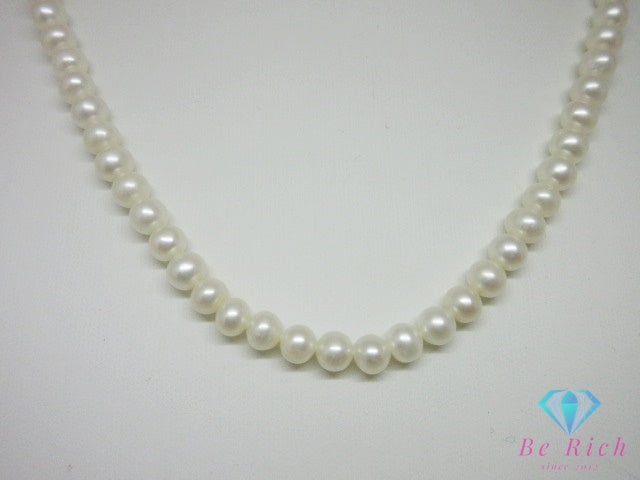 パール 真珠 5 mm 珠 ネックレス ペンダント イヤリング セット SILVER シルバー ジュエリー アクセサリー パーティ フォーマル 【中古】【送料無料】dgs4919