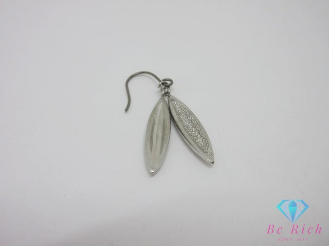 SILVER シルバー 葉っぱ リーフ モチーフ デザイン フック ピアス 片方のみ SV P5 SV95 ジュエリー アクセサリー 【中古】【送料無料】dgs4971