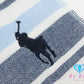 ラルフ ローレン RALPH LAUREN ガーゼ タオル ハンカチ 24.5 × 25 cm ボーダー ホワイト ネイビー レッド 白 青 赤 綿 コットン パイル POLO ポロ   【中古】【送料無料】 h1328