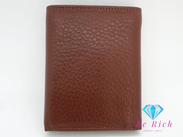 ベカチーノ BECCACCINO 三つ折り財布 札入れ 1122 ブラウン 茶 レザー コンパクト ウォレット ミニ 財布 二つ折り財布 小銭入れなし ベッカチーノ 【中古】【送料無料】 h1447