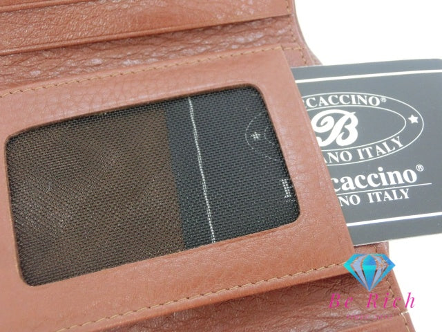 ベカチーノ BECCACCINO 三つ折り財布 札入れ 1122 ブラウン 茶 レザー コンパクト ウォレット ミニ 財布 二つ折り財布 小銭入れなし ベッカチーノ 【中古】【送料無料】 h1447