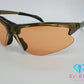 サングラス ブラウン オレンジ プラスチック スポーツ メガネ アイウェア ファッション 小物 メーカー 記載なし  【中古】【送料無料】h1693