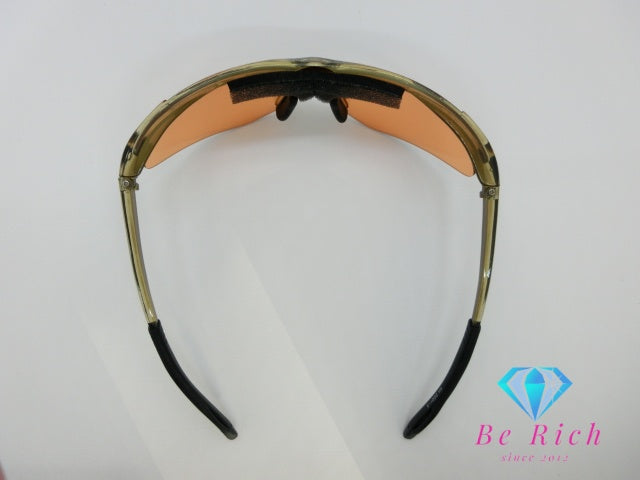 サングラス ブラウン オレンジ プラスチック スポーツ メガネ アイウェア ファッション 小物 メーカー 記載なし  【中古】【送料無料】h1693