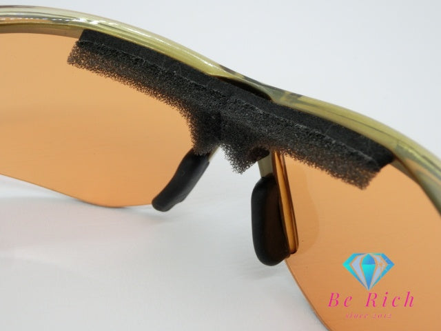 サングラス ブラウン オレンジ プラスチック スポーツ メガネ アイウェア ファッション 小物 メーカー 記載なし  【中古】【送料無料】h1693