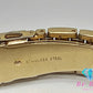 マイケルコース MICHAEL KORS レディース 腕時計 MK 3396 ピンク シェル クリスタル ゴールド SS アナログ クォーツ QZ ドレス ウォッチ 【中古】【送料無料】 ht4386