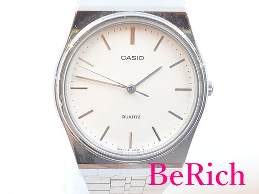 カシオ CASIO メンズ 腕時計 MQ336 白 ホワイト 文字盤 SS ブレス アナログ クォーツ QZ ウォッチ【中古】【送料無料】 ht4400