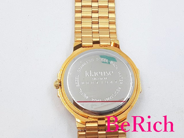 【廃盤商品】中古 レディース腕時計 クオーツ Gold Plate × レザー☆Aランク☆ プルミエール