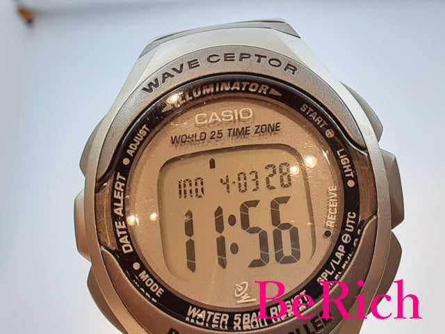 カシオ CASIO メンズ 腕時計 ウェーブ セプター WV-5011 デジタル グレー 文字盤 SS クォーツ QZ ウォッチ WAVE CEPTOR 【中古】【送料無料】 ht4506
