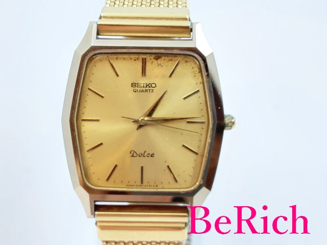 セイコー SEIKO ドルチェ メンズ 腕時計 6030-5480 ゴールド 文字盤 SS 
