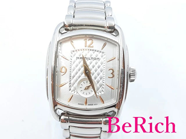 ハミルトン HAMILTON バグリー レディース 腕時計 シルバー 文字盤 SS ブレス スモール セコンド アナログ クォーツ QZ ウォッチ Bagley 【中古】【送料無料】 ht4522