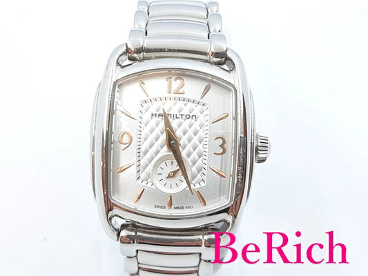 ハミルトン HAMILTON バグリー レディース 腕時計 シルバー 文字盤 SS ブレス スモール セコンド アナログ クォーツ QZ ウォッチ Bagley 【中古】【送料無料】 ht4522