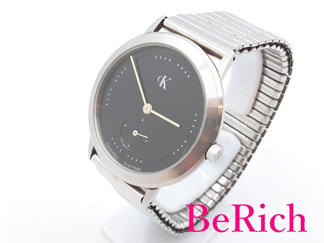 カルバンクライン Calvin Klein メンズ腕時計 K3311 黒 ブラック 文字盤 SS ブレス CK ロゴ アナログ クォーツ QZ ウォッチ 【中古】【送料無料】 ht4535