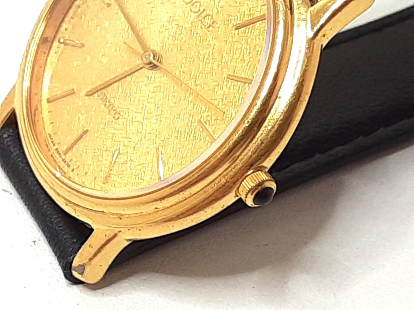 セイコー SEIKO ドルチェ メンズ 腕時計 8N41-6290 ゴールド ブラック 黒 SS GP レザー ブレス アナログ クォーツ QZ ウォッチ DOLCHE 【中古】【送料無料】 ht4743