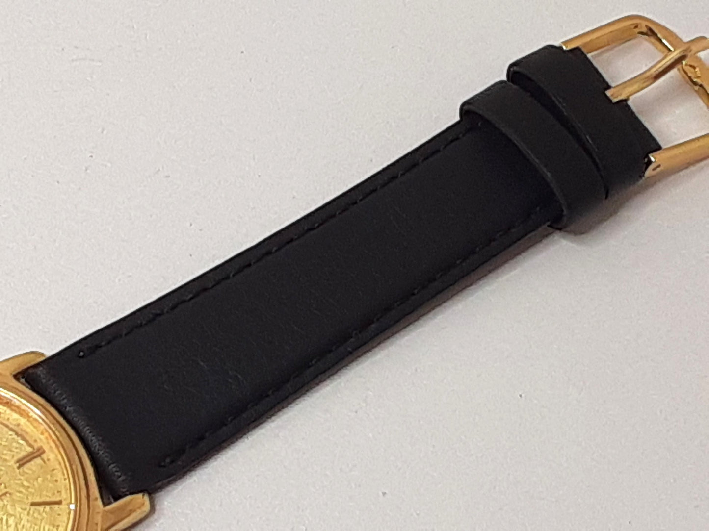 セイコー SEIKO ドルチェ メンズ 腕時計 8N41-6290 ゴールド ブラック 黒 SS GP レザー ブレス アナログ クォーツ QZ ウォッチ DOLCHE 【中古】【送料無料】 ht4743