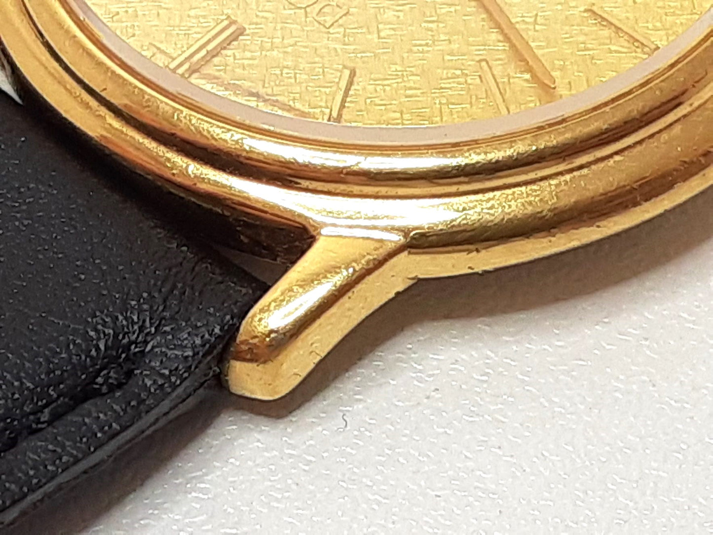 セイコー SEIKO ドルチェ メンズ 腕時計 8N41-6290 ゴールド ブラック 黒 SS GP レザー ブレス アナログ クォーツ QZ ウォッチ DOLCHE 【中古】【送料無料】 ht4743