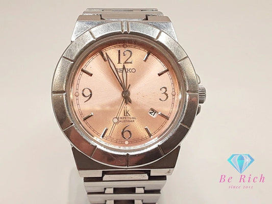 セイコー SEIKO ルキア パーペチュアル カレンダー レディース 腕時計 デイト 4F32-0130 ピンク シルバー SS ブレス  アナログ クォーツ QZ ウォッチ LUKIA 【中古】【送料無料】ht4838