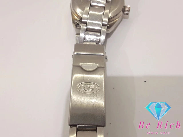 タイム エンジン TIME ENGINE レディース腕時計 TM-107L 白 ホワイト シルバー SS アナログ QZ クォーツ ウォッチ   【中古】【送料無料】 ht4961