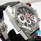 美品 ロベルト カヴァリ バイ フランクミュラー Roberto Cavalli BY FRANCK MULLER クロノグラフ メンズ 腕時計 デイト RV1G057P0031 黒 ブラック SS ラバー ブレス アナログ クォーツ QZ ウォッチ  【中古】【送料無料】 ht4964