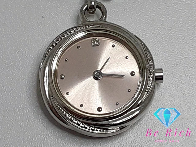 ポーラ POLA レディース 腕時計 ピンク シルバー SS ブレス アナログ クォーツ QZ ウォッチ バングル 【中古】【送料無料】 ht4966