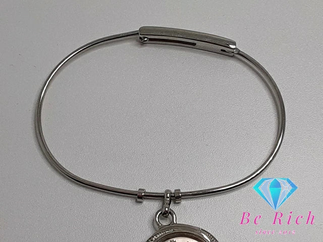 ポーラ POLA レディース 腕時計 ピンク シルバー SS ブレス アナログ クォーツ QZ ウォッチ バングル 【中古】【送料無料】 ht4966