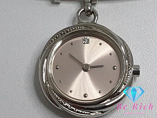 ポーラ POLA レディース 腕時計 ピンク シルバー SS ブレス アナログ クォーツ QZ ウォッチ バングル 【中古】【送料無料】 ht4967