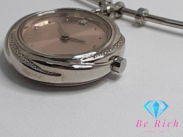 ポーラ POLA レディース 腕時計 ピンク シルバー SS ブレス アナログ クォーツ QZ ウォッチ バングル 【中古】【送料無料】 ht4967