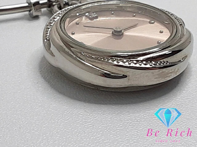 ポーラ POLA レディース 腕時計 ピンク シルバー SS ブレス アナログ クォーツ QZ ウォッチ バングル 【中古】【送料無料】 ht4967