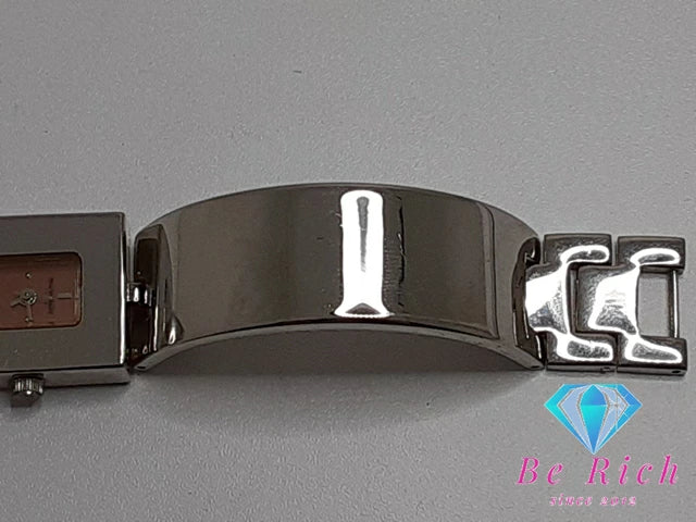 マリクレール marie claire レディース 腕時計 スクエア ピンク シルバー SS ブレス アナログ クォーツ QZ ウォッチ バングル  【中古】 【送料無料】 ht4971