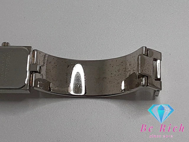 マリクレール marie claire レディース 腕時計 スクエア ピンク シルバー SS ブレス アナログ クォーツ QZ ウォッチ バングル  【中古】 【送料無料】 ht4971