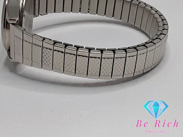 ジェイアクシス J-AXIS スクリプト レディース 腕時計 黒 ブラック シルバー SS ブレス アナログ クォーツ QZ ウォッチ SCRIPT   【中古】【送料無料】 ht4973