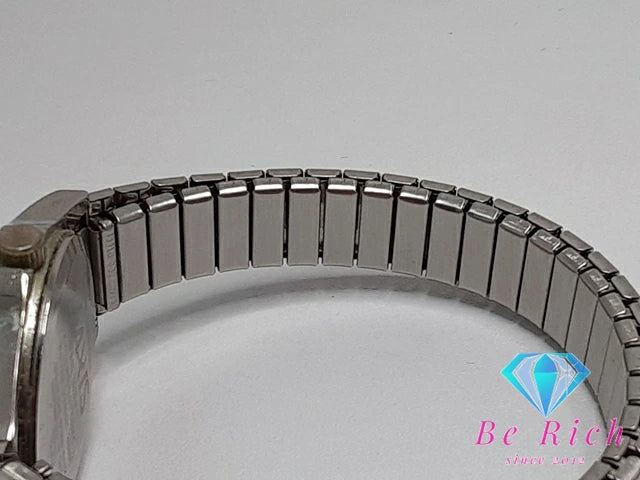 ジェイアクシス J-AXIS スクリプト レディース 腕時計 黒 ブラック シルバー SS ブレス アナログ クォーツ QZ ウォッチ SCRIPT   【中古】【送料無料】 ht4973