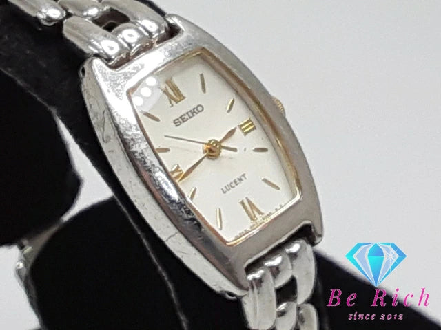 セイコー SEIKO レディース 腕時計 4N21-2090 白 ホワイト シルバー SS ブレス アナログ クォーツ QZ ウォッチ 【中古】【送料無料】ht4989