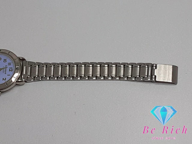 バロック Baroque レディース 腕時計 水色 ライト ブルー シルバー SS ブレス アナログ クォーツ QZ ウォッチ 【中古】【送料無料】 ht4996