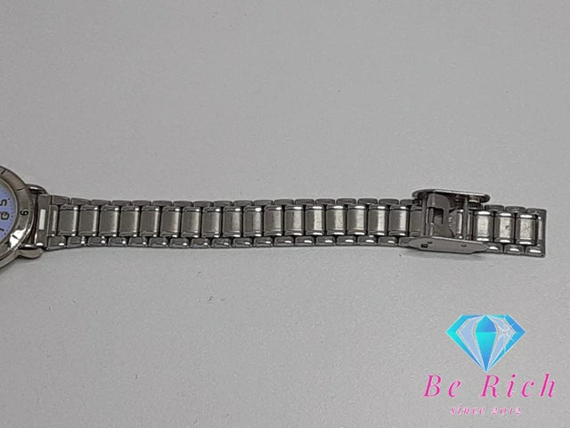 バロック Baroque レディース 腕時計 水色 ライト ブルー シルバー SS ブレス アナログ クォーツ QZ ウォッチ 【中古】【送料無料】 ht4996