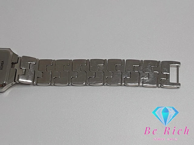 レノマ renoma メンズ 腕時計 K253M スクエア 白 ホワイト シルバー SS ブレス ロゴ アナログ クォーツ QZ  ウォッチ 【中古】【送料無料】 ht4997