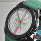 モントレス MONTRES メンズ 腕時計 5001.301 白 緑 ホワイト グリーン SS ブレス アナログ クォーツ QZ ウォッチ 【中古】【送料無料】 ht5003