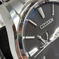 ザ シチズン The CITIZEN エコ ドライブ メンズ 腕時計 デイト AQ1020-51A A010-T018963 黒 ブラック シルバー パワーリザーブ チタニウム チタン アナログ ソーラー クォーツ QZ ウォッチ 【中古】【送料無料】 ht5009