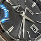ザ シチズン The CITIZEN エコ ドライブ メンズ 腕時計 デイト AQ1020-51A A010-T018963 黒 ブラック シルバー パワーリザーブ チタニウム チタン アナログ ソーラー クォーツ QZ ウォッチ 【中古】【送料無料】 ht5009