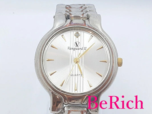 ヴァンガード Vanguard ll メンズ 腕時計 シルバー 文字盤 SS ブレス アナログ クォーツ QZ ウォッチ 【中古】【送料無料】 ht5018